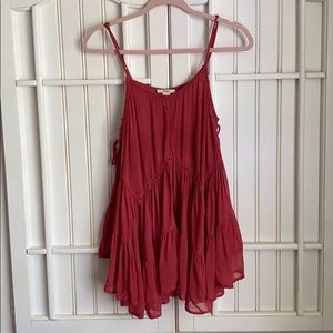 Burnt Orange Flowy Summer Tank